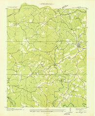 Twin Bridges Tennessee Historical topographic map, 1:24000 scale, 7.5 X 7.5 Minute, Year 1936
