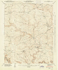 Twin Bridges Tennessee Historical topographic map, 1:24000 scale, 7.5 X 7.5 Minute, Year 1945
