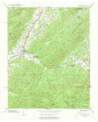 Unicoi Tennessee Historical topographic map, 1:24000 scale, 7.5 X 7.5 Minute, Year 1939
