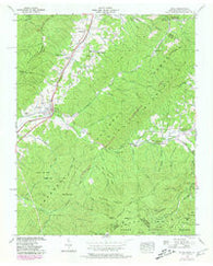 Unicoi Tennessee Historical topographic map, 1:24000 scale, 7.5 X 7.5 Minute, Year 1939