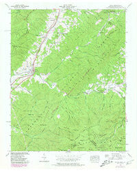 Unicoi Tennessee Historical topographic map, 1:24000 scale, 7.5 X 7.5 Minute, Year 1939