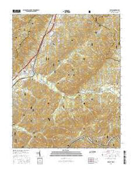 Unicoi Tennessee Current topographic map, 1:24000 scale, 7.5 X 7.5 Minute, Year 2016