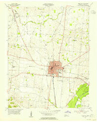 Union City Tennessee Historical topographic map, 1:24000 scale, 7.5 X 7.5 Minute, Year 1954