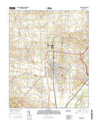 Union City Tennessee Current topographic map, 1:24000 scale, 7.5 X 7.5 Minute, Year 2016