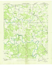 Unionville Tennessee Historical topographic map, 1:24000 scale, 7.5 X 7.5 Minute, Year 1936