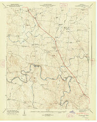 Unionville Tennessee Historical topographic map, 1:24000 scale, 7.5 X 7.5 Minute, Year 1947
