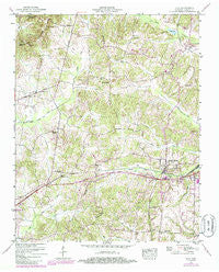 Vale Tennessee Historical topographic map, 1:24000 scale, 7.5 X 7.5 Minute, Year 1950