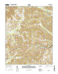 Vale Tennessee Current topographic map, 1:24000 scale, 7.5 X 7.5 Minute, Year 2016