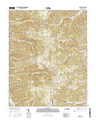 Vanleer Tennessee Current topographic map, 1:24000 scale, 7.5 X 7.5 Minute, Year 2016