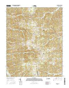 Vanleer Tennessee Current topographic map, 1:24000 scale, 7.5 X 7.5 Minute, Year 2016
