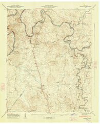 Verona Tennessee Historical topographic map, 1:24000 scale, 7.5 X 7.5 Minute, Year 1947