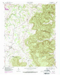 Viola Tennessee Historical topographic map, 1:24000 scale, 7.5 X 7.5 Minute, Year 1955