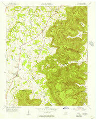 Viola Tennessee Historical topographic map, 1:24000 scale, 7.5 X 7.5 Minute, Year 1955