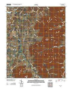 Viola Tennessee Historical topographic map, 1:24000 scale, 7.5 X 7.5 Minute, Year 2010