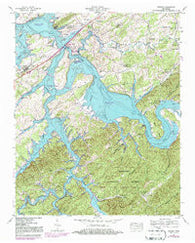 Vonore Tennessee Historical topographic map, 1:24000 scale, 7.5 X 7.5 Minute, Year 1941