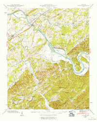 Vonore Tennessee Historical topographic map, 1:24000 scale, 7.5 X 7.5 Minute, Year 1941