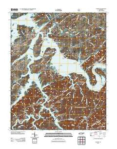 Vonore Tennessee Historical topographic map, 1:24000 scale, 7.5 X 7.5 Minute, Year 2011