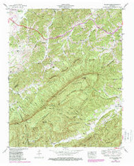 Walden Creek Tennessee Historical topographic map, 1:24000 scale, 7.5 X 7.5 Minute, Year 1953
