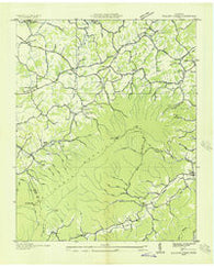 Walden Creek Tennessee Historical topographic map, 1:24000 scale, 7.5 X 7.5 Minute, Year 1935