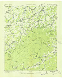Walden Creek Tennessee Historical topographic map, 1:24000 scale, 7.5 X 7.5 Minute, Year 1935