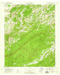 Walden Creek Tennessee Historical topographic map, 1:24000 scale, 7.5 X 7.5 Minute, Year 1953