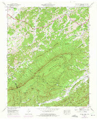 Walden Creek Tennessee Historical topographic map, 1:24000 scale, 7.5 X 7.5 Minute, Year 1953