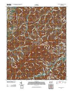 Walden Creek Tennessee Historical topographic map, 1:24000 scale, 7.5 X 7.5 Minute, Year 2010