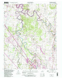 Walterhill Tennessee Historical topographic map, 1:24000 scale, 7.5 X 7.5 Minute, Year 1998