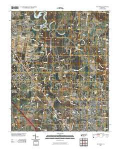 Walterhill Tennessee Historical topographic map, 1:24000 scale, 7.5 X 7.5 Minute, Year 2010