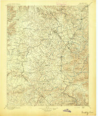 Wartburg Tennessee Historical topographic map, 1:125000 scale, 30 X 30 Minute, Year 1895