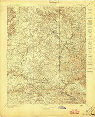 Wartburg Tennessee Historical topographic map, 1:125000 scale, 30 X 30 Minute, Year 1896