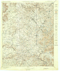 Wartburg Tennessee Historical topographic map, 1:125000 scale, 30 X 30 Minute, Year 1896