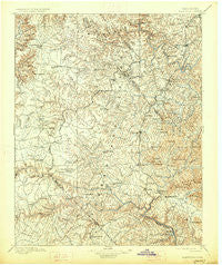 Wartburg Tennessee Historical topographic map, 1:125000 scale, 30 X 30 Minute, Year 1896