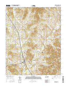 Wartrace Tennessee Current topographic map, 1:24000 scale, 7.5 X 7.5 Minute, Year 2016