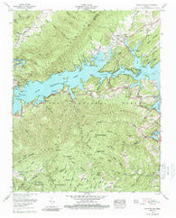 Watauga Dam Tennessee Historical topographic map, 1:24000 scale, 7.5 X 7.5 Minute, Year 1960