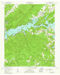 Watauga Dam Tennessee Historical topographic map, 1:24000 scale, 7.5 X 7.5 Minute, Year 1960