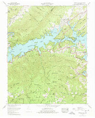 Watauga Dam Tennessee Historical topographic map, 1:24000 scale, 7.5 X 7.5 Minute, Year 1960