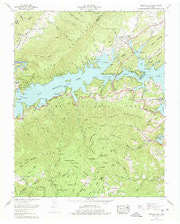 Watauga Dam Tennessee Historical topographic map, 1:24000 scale, 7.5 X 7.5 Minute, Year 1960