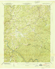 Waterville North Carolina Historical topographic map, 1:24000 scale, 7.5 X 7.5 Minute, Year 1940