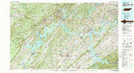 Watts Bar Lake Tennessee Historical topographic map, 1:100000 scale, 30 X 60 Minute, Year 1981