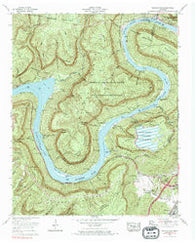 Wauhatchie Tennessee Historical topographic map, 1:24000 scale, 7.5 X 7.5 Minute, Year 1970