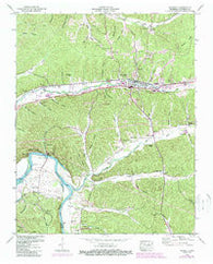 Waverly Tennessee Historical topographic map, 1:24000 scale, 7.5 X 7.5 Minute, Year 1950