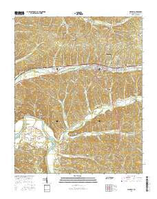Waverly Tennessee Current topographic map, 1:24000 scale, 7.5 X 7.5 Minute, Year 2016