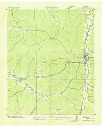 Waynesboro Tennessee Historical topographic map, 1:24000 scale, 7.5 X 7.5 Minute, Year 1936