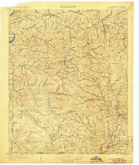 Waynesboro Tennessee Historical topographic map, 1:125000 scale, 30 X 30 Minute, Year 1905