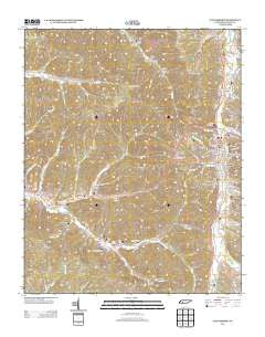 Waynesboro Tennessee Historical topographic map, 1:24000 scale, 7.5 X 7.5 Minute, Year 2013