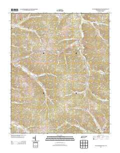 Waynesboro East Tennessee Historical topographic map, 1:24000 scale, 7.5 X 7.5 Minute, Year 2013