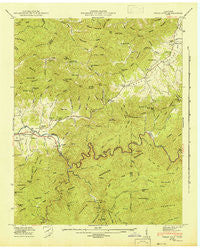 Wear Cove Tennessee Historical topographic map, 1:24000 scale, 7.5 X 7.5 Minute, Year 1942