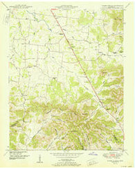 Webbs Jungle Tennessee Historical topographic map, 1:24000 scale, 7.5 X 7.5 Minute, Year 1951