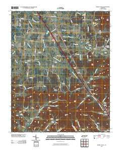 Webbs Jungle Tennessee Historical topographic map, 1:24000 scale, 7.5 X 7.5 Minute, Year 2010